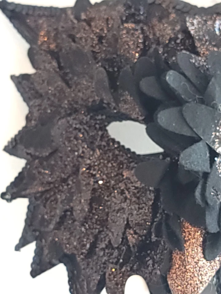 Halloween Bola Secuencia Brillo Ojo Máscara Facial Disfraz Mascarada Fiesta Disfraz Foto 2 de 4