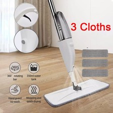 Spray Mop for Cleaning Floors Microfibre Flash Speed Power Cleaner 3 Pad Dry Wet