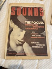 Sounds Magazine November 28 1987 the pogues Tom petty Vintage Music