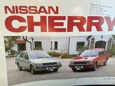 Nissan Cherry Original Car Sales Info Brochure Collectible 1982