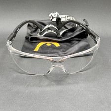 Head HP Z87.1 Racquetball Goggles Black  Clear Used w/ Pouch