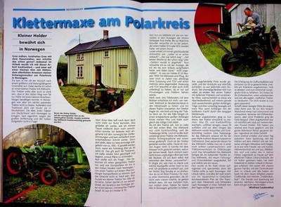Schlepper Post 04/2003 Holder B 10 in einer seltenen Vorstellung auf 2 Seiten