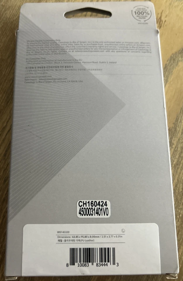 Carpeta Caseology Pop [imán incorporado antideslizante almohadilla de silicona] pared de cuero vegano Foto 2 de 3