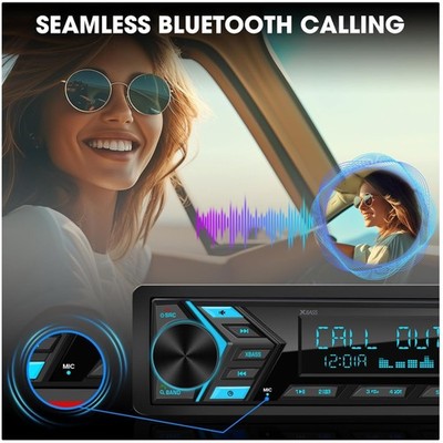In-Dash Car Radio with Bluetooth - Digital Media Player