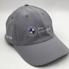 BMW Championship Golf Hat By Ahead Sponsor Lockton Gray Strap Back Lightweight