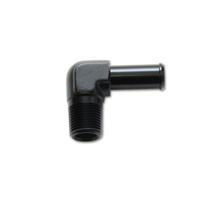 Vibrant For Barb Straight Fitting Adapter | Aluminum 3/4 NPT to 3/4in 90 Deg