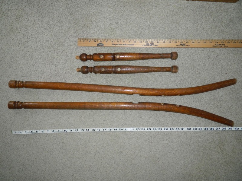 Lot of 4 Vintage Solid Wood Chair Legs Curved Legs Pieces Craft Repurpose