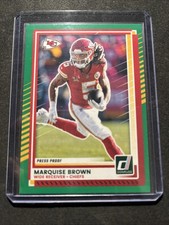 2025 Panini Donruss - Marquise Brown #122 Press Proof Green