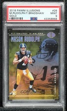 2018 Illusions Trophy Collection Gold Mason Rudolph Terry Bradshaw BGS 9 16yo