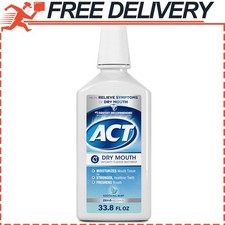 ACT Total Care Anticavity Fluoride Mouthwash Dry Mouth w/ Xylitol, Mint, 33.8oz