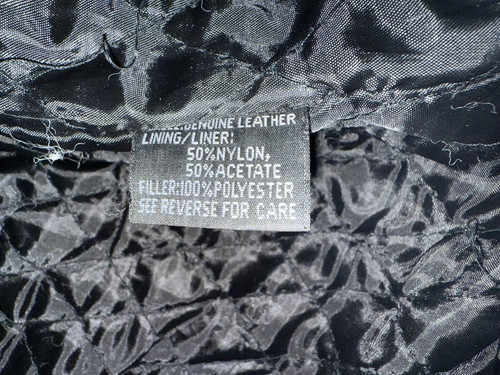 Vtg Custom Motorcycle Genuine Leather PUNK Black Biker Jacket Size 44 - Picture 9 of 9