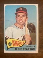 1965 Topps Baseball Albie Pearson California Angels Card #358 NM/MT