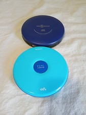 Sony CD Walkman  Aqua Blue Presidian CD Players Untested No Cords D30