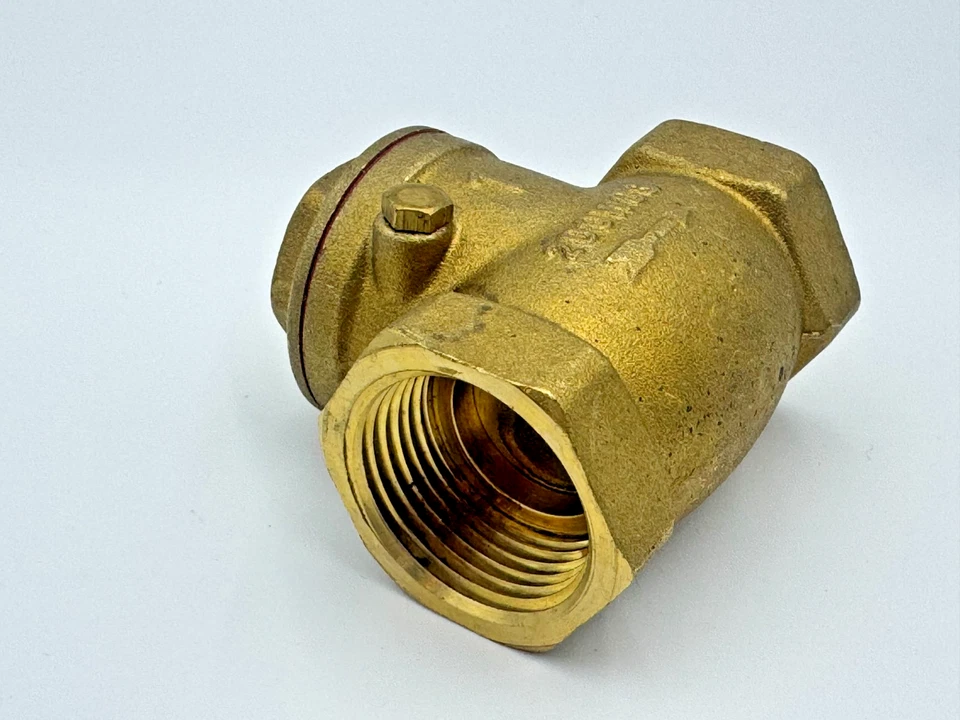 BRASS BRONZE CHECK VALVE 1" NPT FLOW SWING GATED - Image 2 of 3