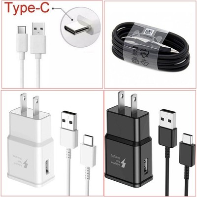 Universal Wall Charger Plug Type C Charging USB Cable For Samsung Xiaomi Huawei