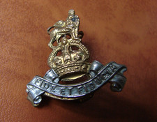 Royal Army Pay Corps RAPC bi-metal collar badge with lugs. British Army