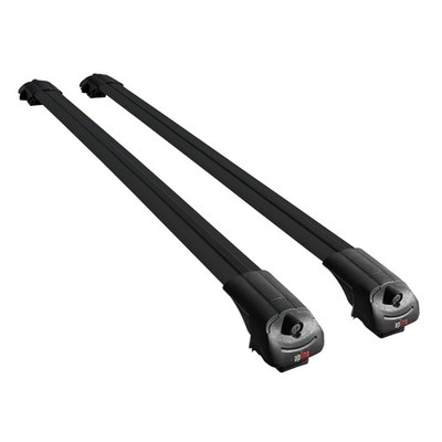 Dachträger Gepäckträger für Kia Soul (AM) HB 2009-2013 Schwarz 2 Stangen