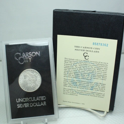 1885-CC $1 Silver Morgan Dollar GSA Holder #8362 Box & COA