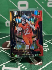 2025 Panini Select - Concourse Prizm - RJ Harvey (RC) No. 10 Broncos