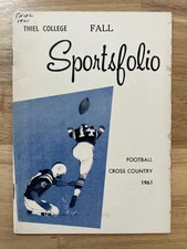 1961 THIEL COLLEGE TOMCATS College Football Cross Country Press Media Guide