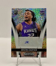 2024-25 Prizm Black DEVIN CARTER Rookie Silver Mojo Auto RC Kings /25