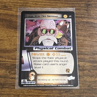 Orange Wrist Flex Takedown 2000 Score Limited Dragon Ball Z DBZ TCG #49