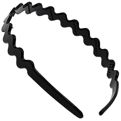 Diadema francesa Paris CP3295 para mujer, agarre fuerte cabello de mujer negro - Imagen 1 de 7