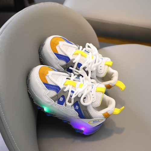 - Children Kids Baby Girls Boys Sneakers Bling Led Light Luminous Sport Shoes - Picture 16 of 33