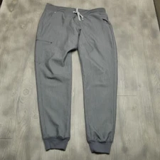 FIGS Scrub Pants Size XLT ZAMBORA Cell Gray JOGGER SCRUB PANT Zip Pocket