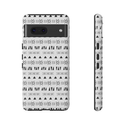 Black and White Southwestern Aztec Pattern Google Pixel Tough Cases - 第 46/131 張圖片
