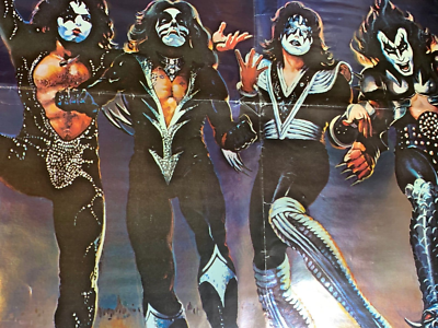 Rare KISS 1976 Spirit 76 BICENTENNIAL Tour Poster ACE PETER GENE PAUL