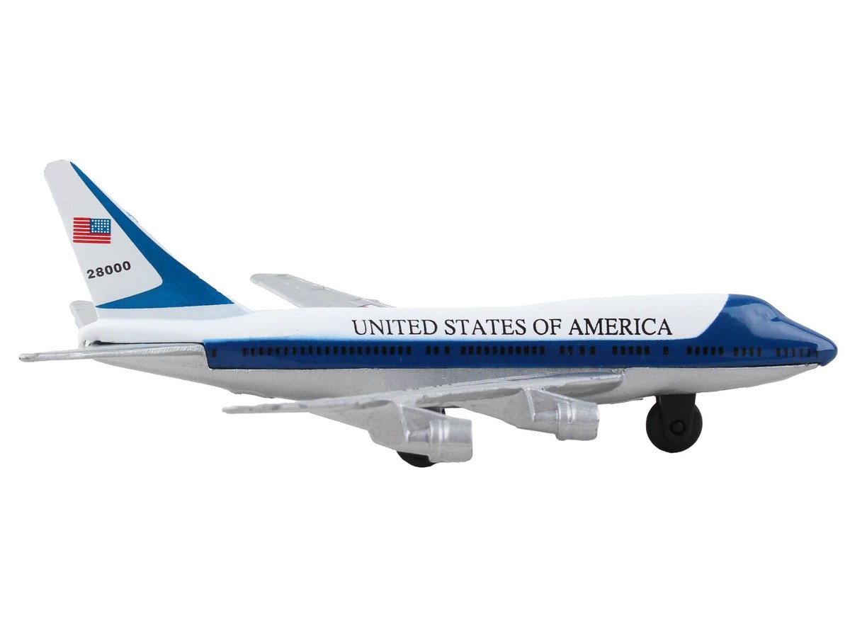 Boeing VC-25 Aircraft White and Blue 