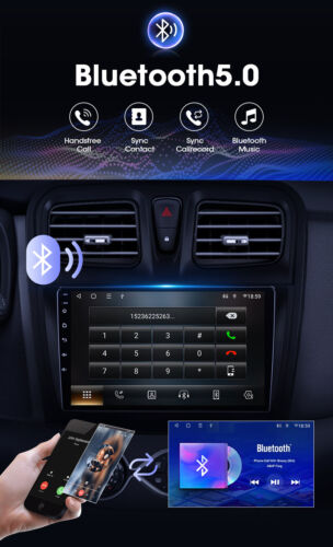 9" Sat Nav For Renault Dacia Sandero 2012-17 Android 14 Head Unit Car Stereo GPS - Picture 8 of 15