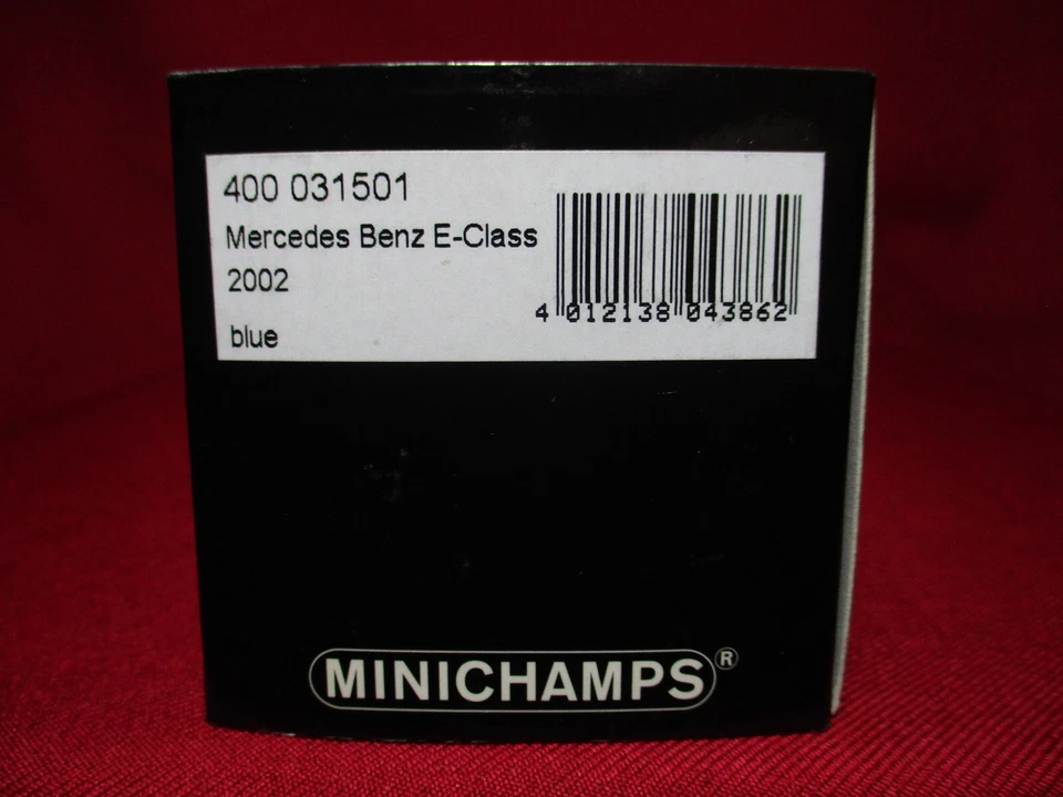 1/43 Scale 2002 Mercedes Benz E-Class Blue Ltd Ed 2016 pcs Minichamps Spark TSM - Image 3 of 4