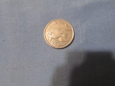 1980 Bermuda Bermudan 5 Cents Angel Fish Coin