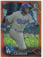 WILLIE CALHOUN 2016 Bowman Chrome Prospects ORANGE SHIMMER REFRACTOR #BCP169