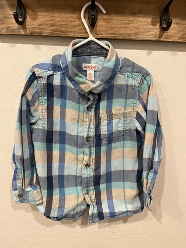 Cat and Jack Boys Button Down Shirt Size 4t