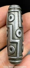 Old Tibet Tibetan Meteorite Buddhism DZi Bead 9 Eyes Amulet Pendant