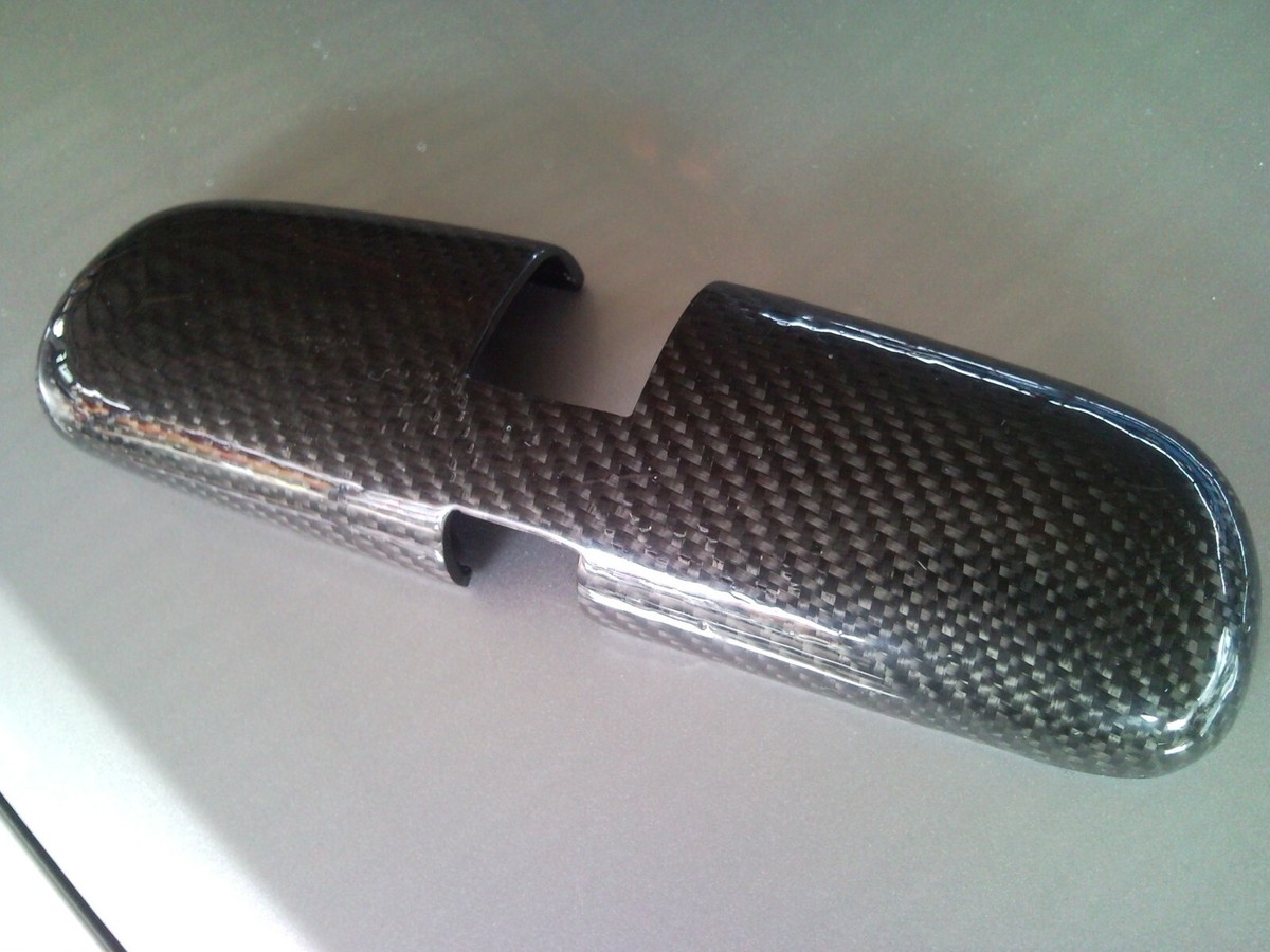 3D REAL GLOSSY CARBON FIBER REARVIEW MIRROR COVER FOR MAZDA RX-8