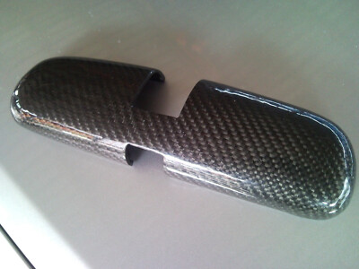 3D REAL GLOSSY CARBON FIBER REARVIEW MIRROR COVER FOR MAZDA RX-8
