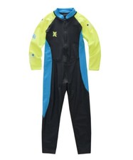 Boys Girls Full Body Rash Guard Bathing Suit Sun Protection Front Zip Up One ...