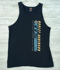Harley Davidson Motorcycles Tank Top Large 115 Years Walters Brothers Peoria IL