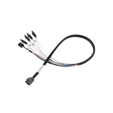 Silverstone CPS05 SFF-8643 to SATA7-Pin with Sideband Mini SAS HD Cable