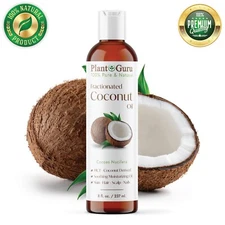 Fractionated Coconut Oil 8 oz. 100% Pure Natural For Skin, Hair Growth & Massage