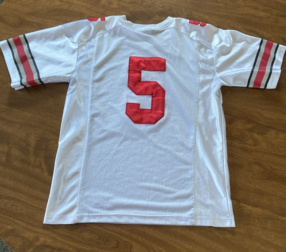 VTG Ohio State Buckeyes 5 Football Nike Team Polyester White Jersey