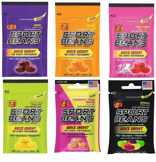 7 JELLY BELLY SPORTS BEANS ENERGIZING JELLY BEANS 1 OZ EACH BB
