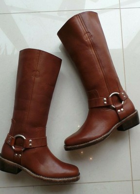 All Saints ALLSAINTS BROWN LEATHER KNEE 