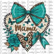 Sublimation Print Mama Western Butterfly Ready to Press Paper Ink Heat Transfer