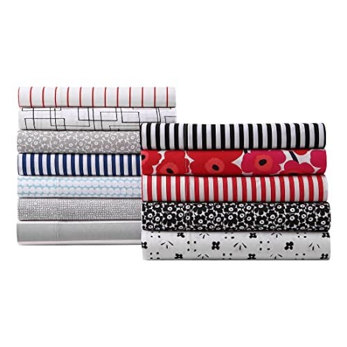 MARIMEKKO- Queen Sheet Set, Cotton Percale Bedding Set, Crisp & Cool, Lightwe... - Picture 11 of 11