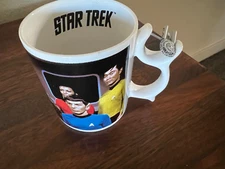 Star Trek Original Series Spinners 2001 Paramount Pictures Mug Entire Crew Rare